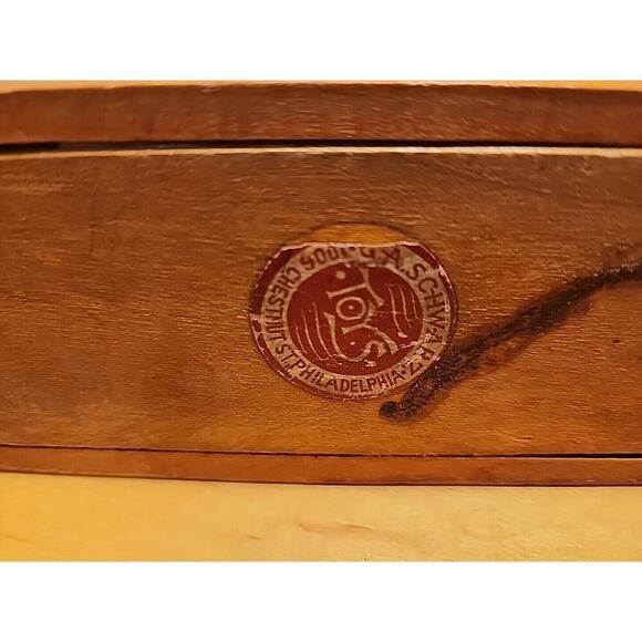 Set of antique dominoes. Comes in a wooden box with sliding lid and dove tail - Picture 2 of 6